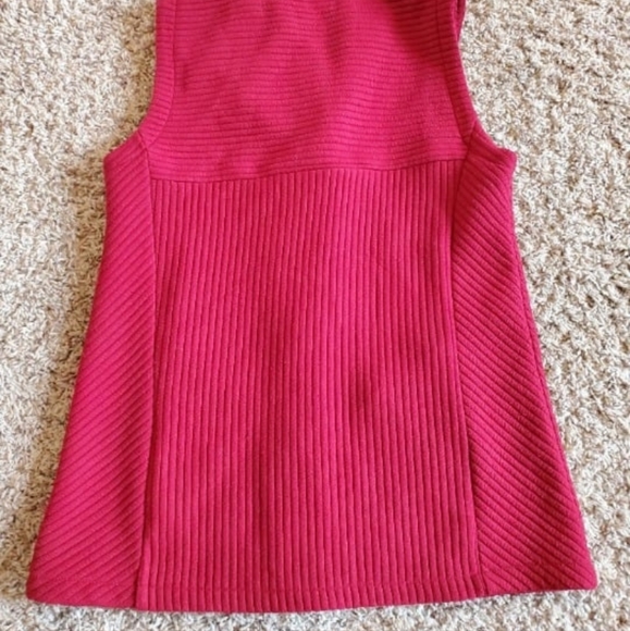 Small Great Cavalier St Paul Vest Top ribbed button down sleeveless sweater - Picture 4 of 4